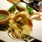 居酒屋 笑園～EDEN～ - 2014年7月　本日の天ぷら盛り合わせ【690円】