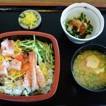 レストラン アミティ - 日替わり定食（散らし寿司）670円