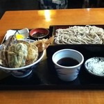 栗城 - 天丼セット１０５０円