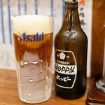 肉の佐藤 - 2015.9 シャリ金黒ホッピー（450円）