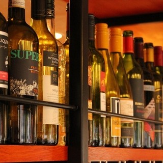 ワインの種類も豊富