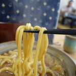 めん処 三平うどん - 2015.12 生から煮込むので腰というか、、硬い麺です：笑