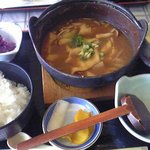 やま咲 - だんご汁定食を注文☆