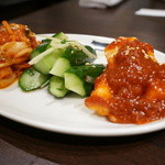 焼肉グレート - できたてキムチの三種盛