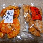 雷神堂 - ２種類の手焼き煎餅