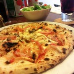SASEBOピザ食堂 - ランチのピザセット：750円
