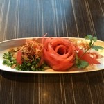 中華美食　菜菜 - トマトサラダ
見た目も綺麗、食べてもウマウマ(⌒▽⌒)
