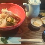 蕎麦食処 六根亭 - 料理写真:当店オリジナルの巾着六根蕎麦