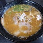 筑豊らーめん 山小屋 - とんこつ味噌ラーメン　2016年4月