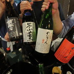 焼きもんや菜's - 酒蔵からの皆様、其々自分の蔵の酒を持って