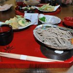 龍泉寺 - 料理写真:ざるそばと天ぷら