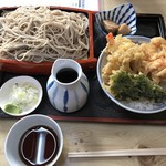 梅山本 - メニューに無いミニ天丼＋もり蕎麦￥８００