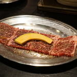 塩ホルモン 炭楽 - リブカルビ