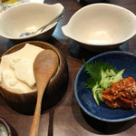 千年の宴 - お豆腐とチャンジャ