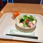 cafe rest montrose - 朝食バイキング(宿泊客\800)　サラダ盛り付け例