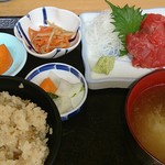 盛印盛岡青果食堂 - 中おち定食 600円