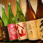 ゆうなぎ庵 栞 - ドリンク写真:日本酒と焼酎の多さが自慢です♡