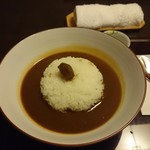 本母 - カレーを選びました 大盛りにしてもらいました　この後は　デザートで終わり