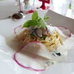 プティ キャナル - 牡蠣のクリームソースパスタ