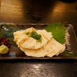 焼鳥居酒屋 島鳥 - 源助豆腐のゆば刺し