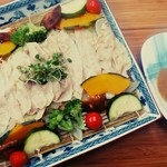 Raifu - 豚バラ肉と旬野菜の蒸しもの