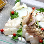 gennaio - 鮮魚のカルパッチョ盛り合わせ