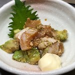 チキンジョージ - ささみとアボカドのわさび和え