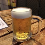 しゃぶ壺れスタンド  - 一番搾生ビール中♪