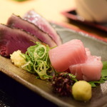 なかめのてっぺん - 【刺身＆アジフライ御膳@税込1,280円】刺身