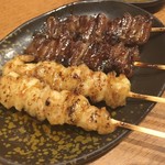 三代目 鳥メロ - ハツ串とぼんじり串