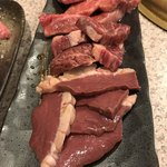 味道園 - ハツ、ハラミ、ロース