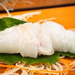 すし浜田 - お造り（オオモンハタ）