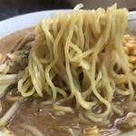 ラーメン５５ - 野菜たっぷり味噌ラーメンの麺