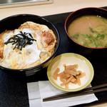 松のや - かつ丼豚汁セット