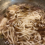 肉 酒 だし 牛タンしゃぶしゃぶ専門店 ごふくや - 〆の うどん
