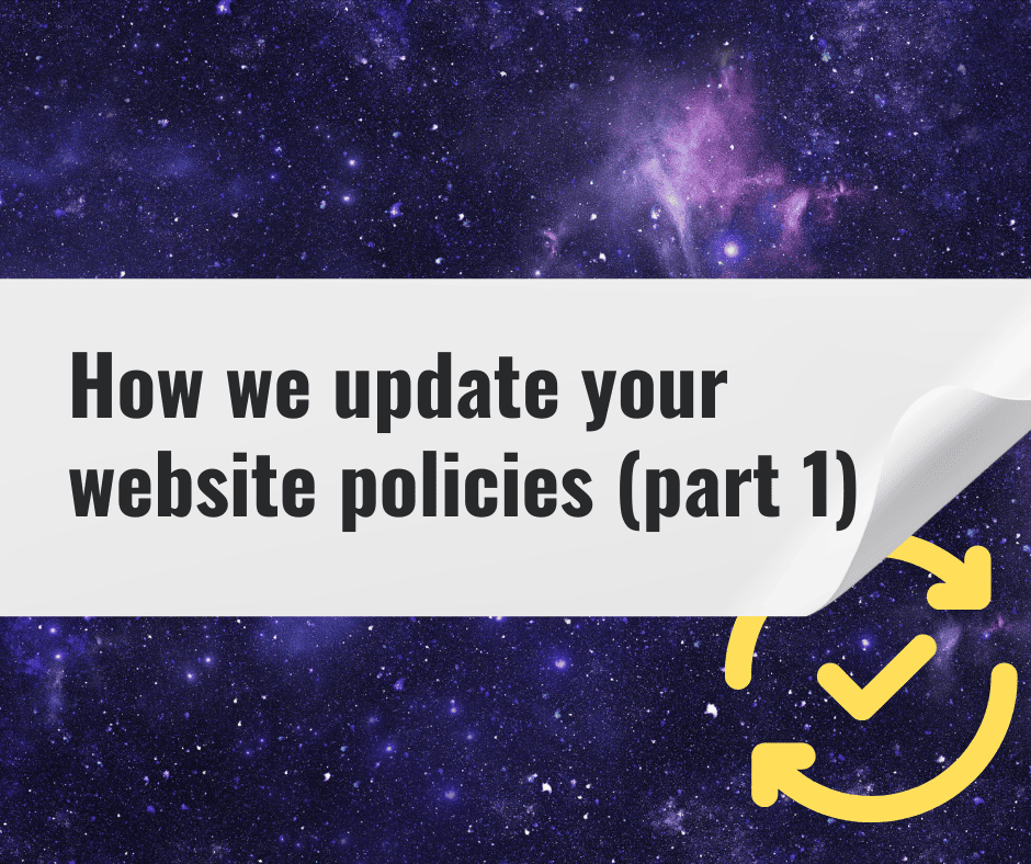 How we update website policies