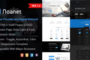 Noanet v1.3 – 数字网络和 Internet 提供商 HTML 模板