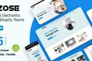 ZOSE v1.0.1 – CCTV安防电子商店 Shopify 2.0 主题