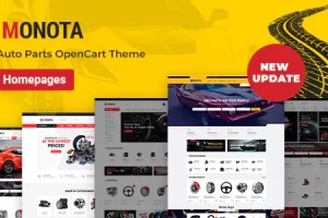 Monota v1.3.0 – 汽车零件、工具、设备和配件商店 OpenCart 主题