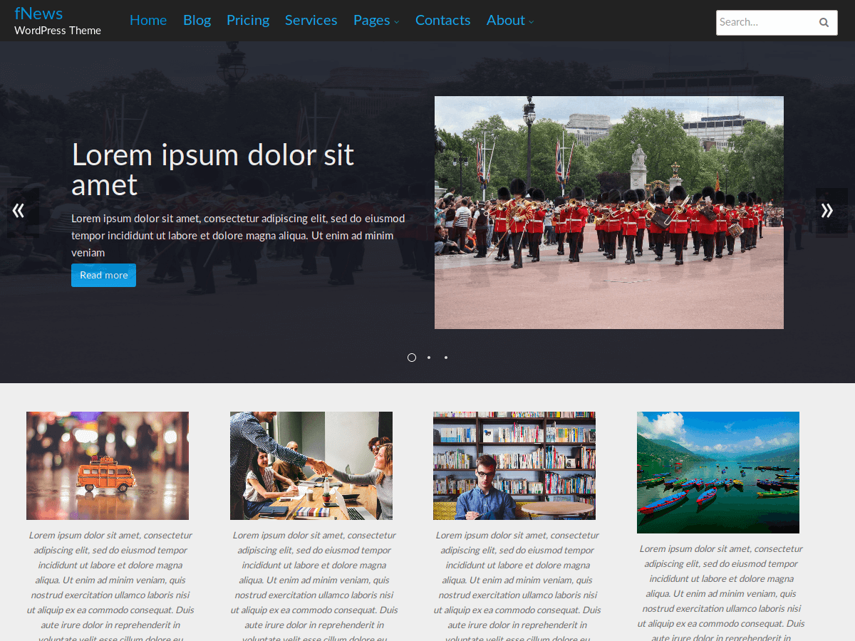 Free News WordPress Theme - fNews