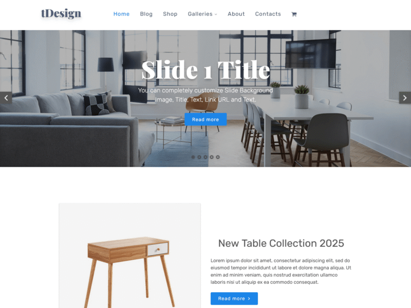 tDesign – Responsive Designer WordPress Theme