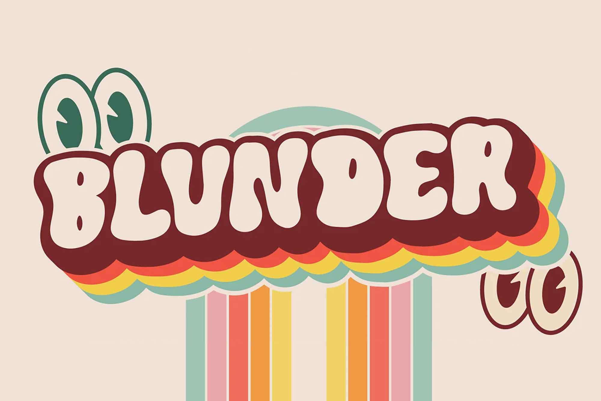Blunder Display Font