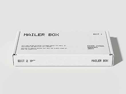 Mailer Box Packaging Mockup