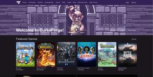 Screenshot of Legacy.CurseForge.com - Dark Theme