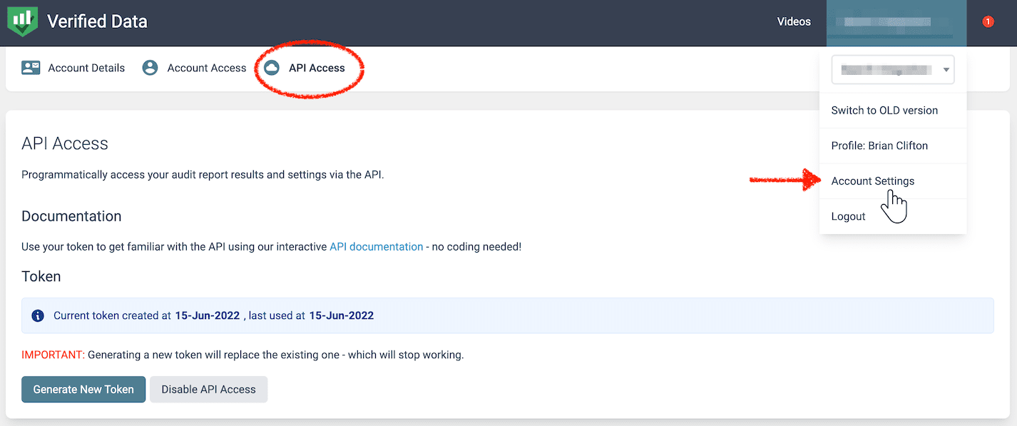 Enable Verified Data API