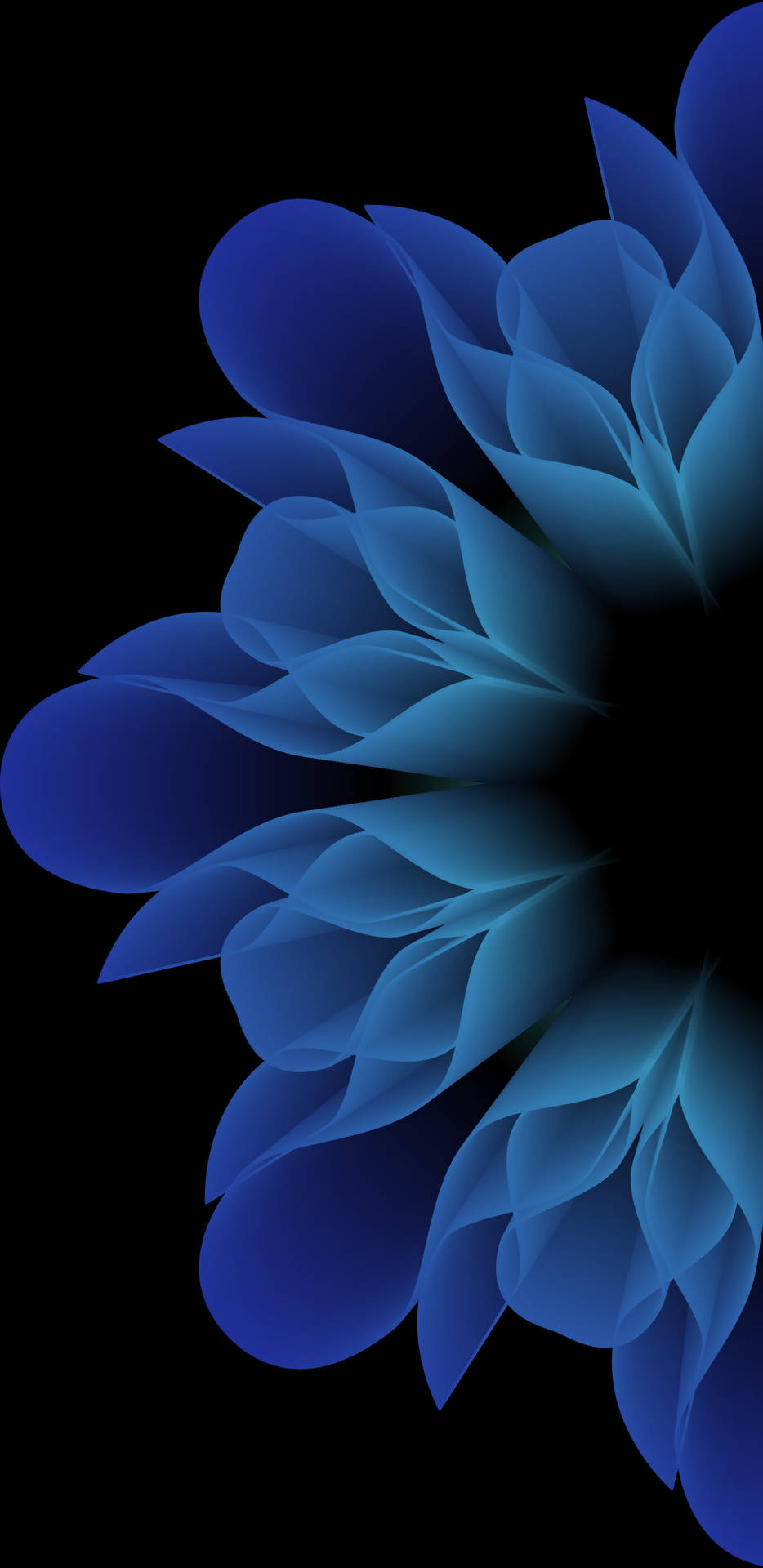 Florazul Pastel Sólida Para Fondos De Pantalla De Android Amoled Fondo de pantalla