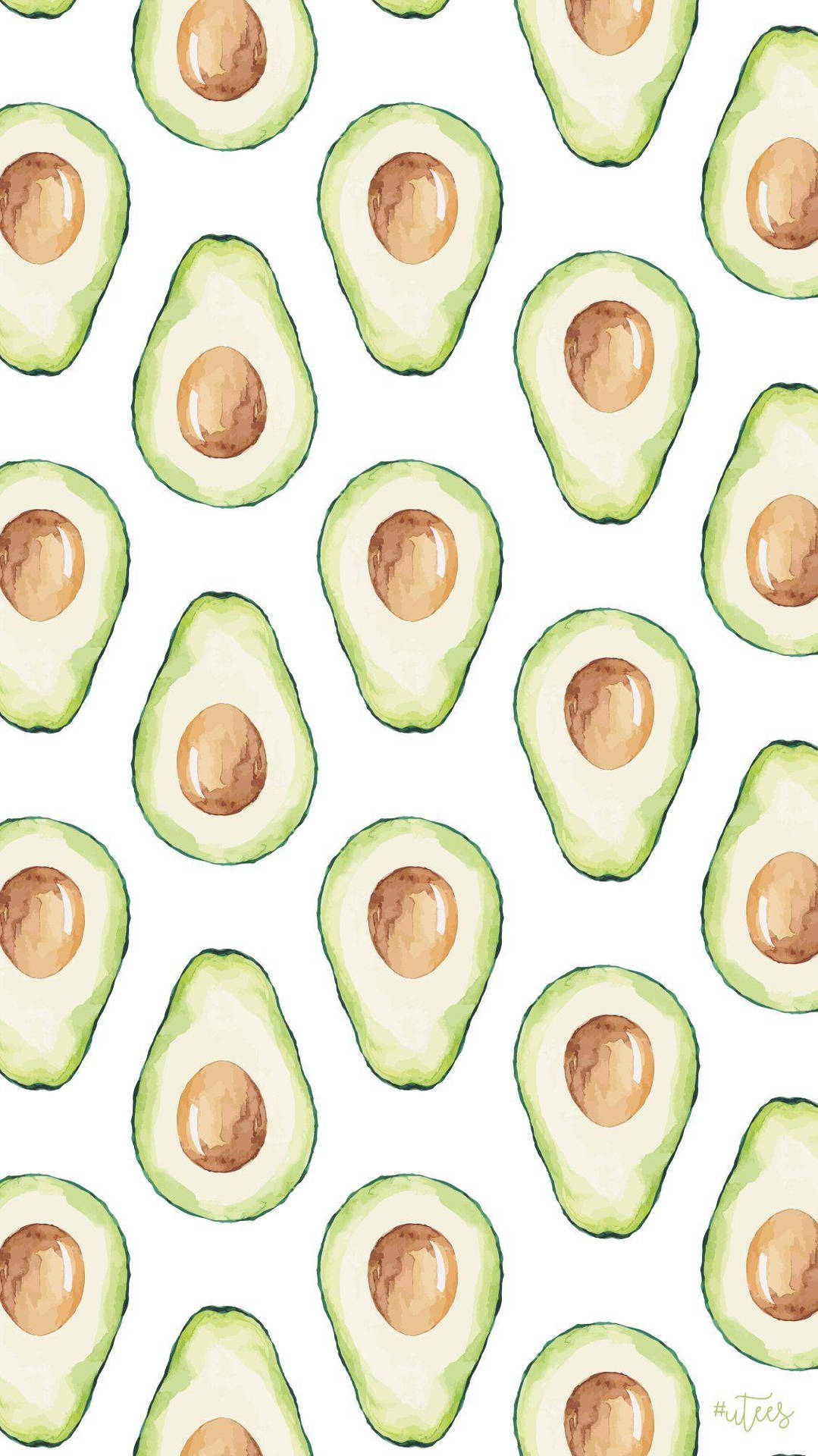 Modelliartistici Di Frutta Di Avocado Dipinti Digitali. Sfondo