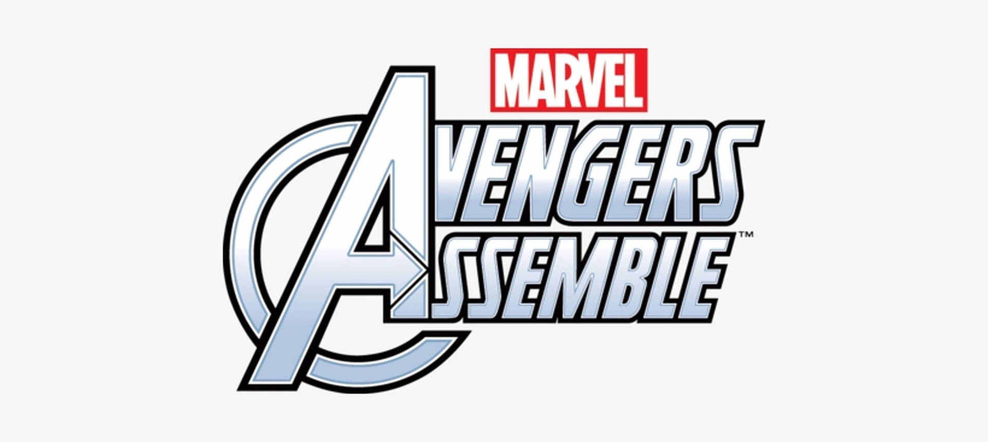 Avengers Forsamles Logo Tapet: Marvel-heltetema, der samler holdet. Wallpaper