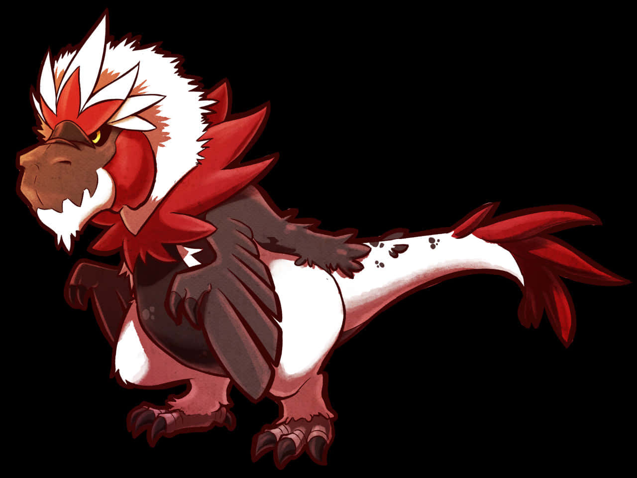 Fuglelignende Tyrantrum Ghibli tapet Wallpaper