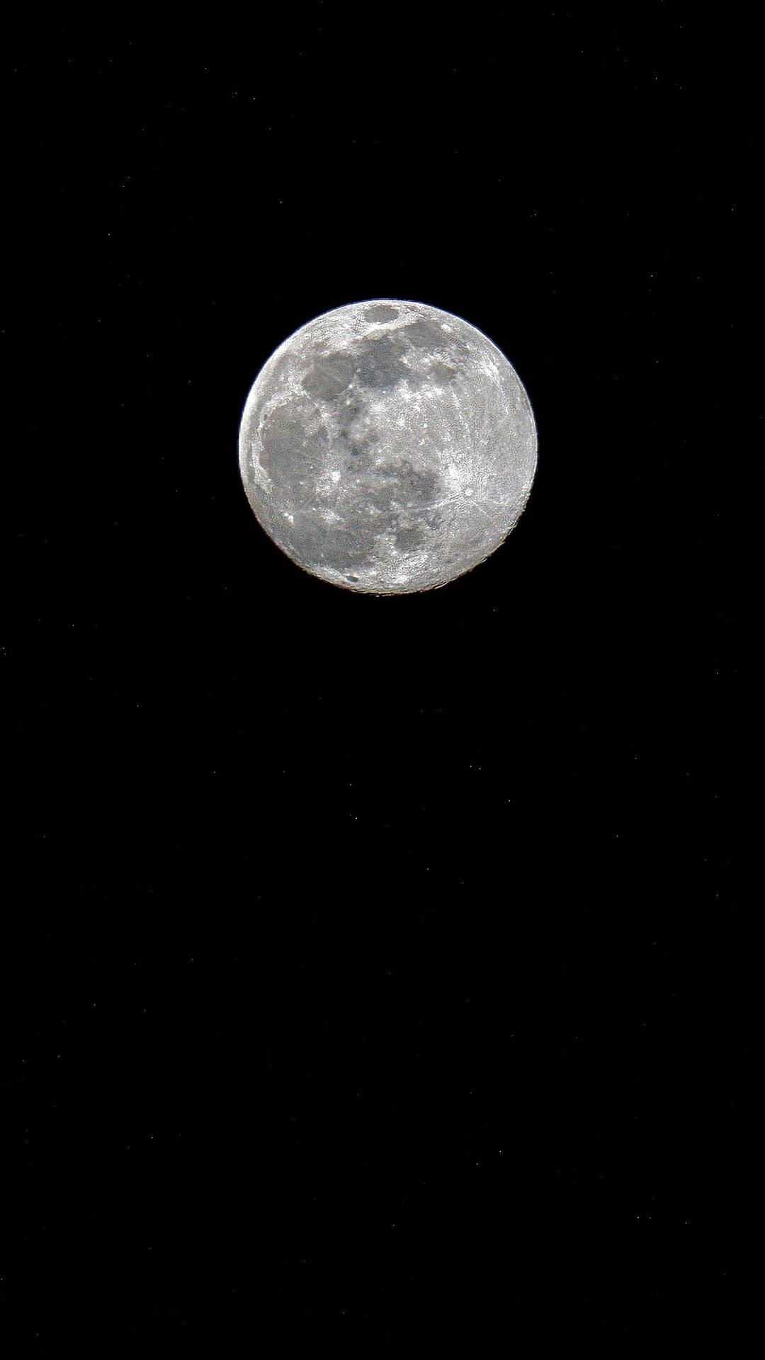 Fundopreto E Uma Lua. Papel de Parede